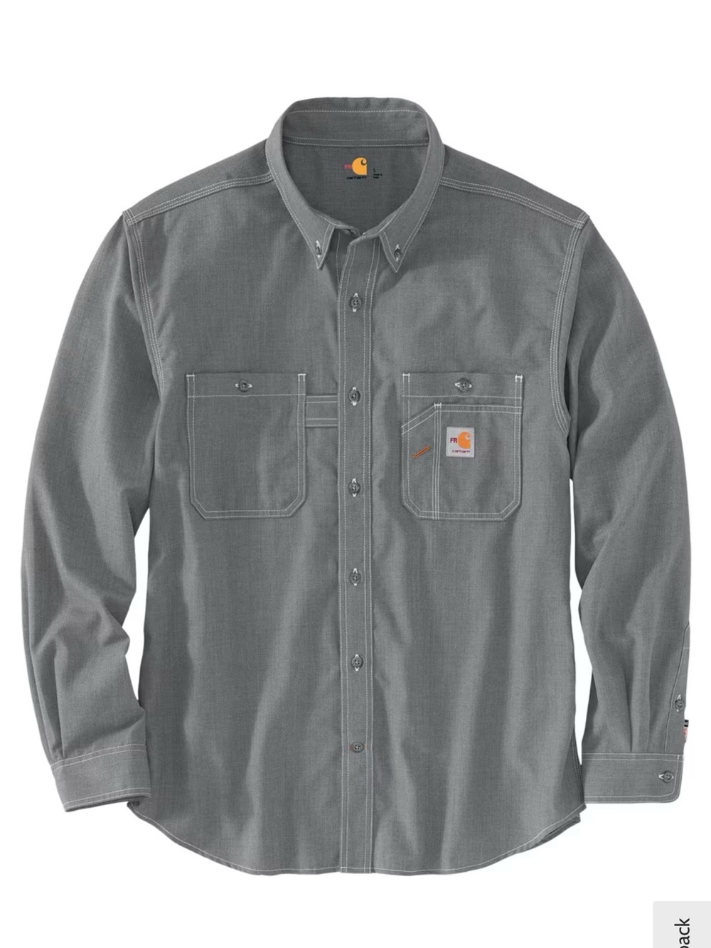 Carhartt Men’s Flame-Resistant Force Lightweight Long Sleeve Shirt — 2XL - Picture 3 of 13